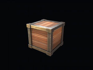 box stylized Model 3D