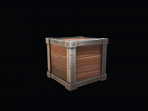 box stylized Model 3D