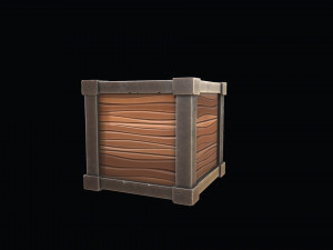 box stylized Model 3D
