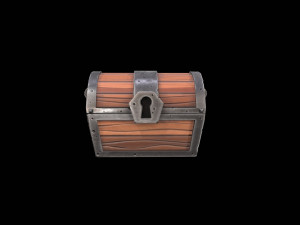 stylized chest Modèle 3D