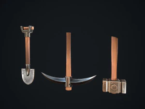 शैलीबद्ध उपकरण 3D मॉडल