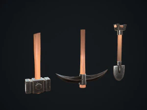 stylized tools 3D Model