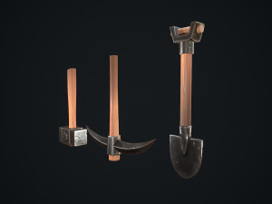 stylized tools 3Dモデル