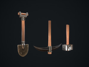 stylized tools 3Dモデル