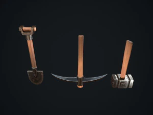 stylized tools 3D Model