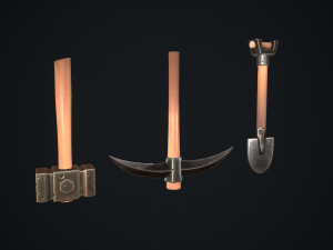 stylized tools 3Dモデル