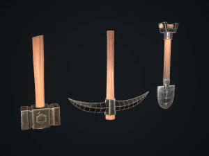 stylized tools 3D Model