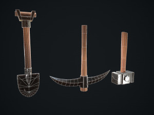 stylized tools 3Dモデル