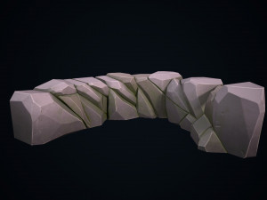 stylized stone Modello 3D