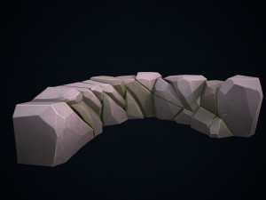 stylized stone 3D 모델