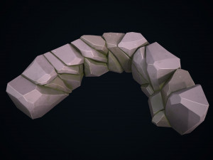 stylized stone 3D 모델
