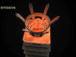 stylized torchcolumn 3D Model