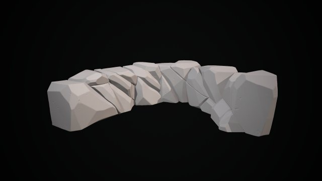 stylized stone 3D Модель .c4d .max .obj .3ds .fbx .stl .blend 