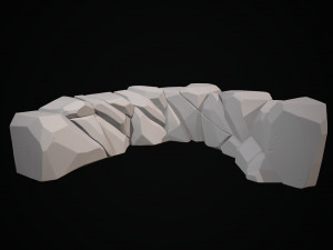 stylized stone 3D Model