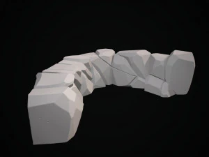 stylized stone 3D Model