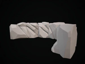 stylized stone 3D Model