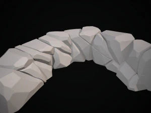 stylized stone 3D Model