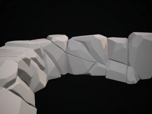 stylized stone 3D Model