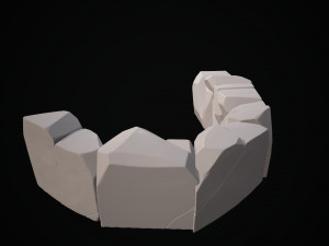 stylized stone 3D Модель