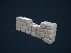 stylized brick 3D Model