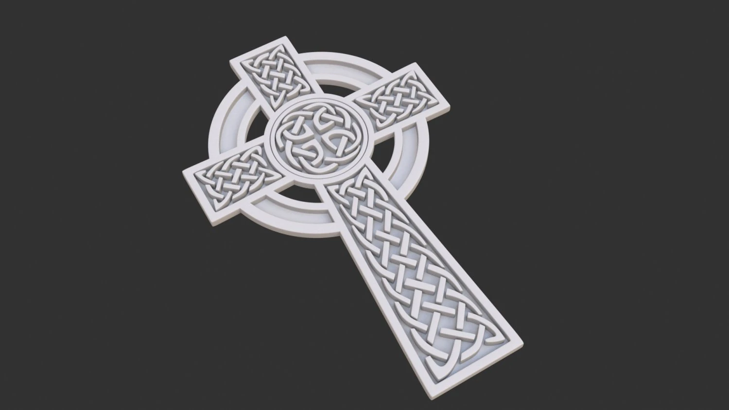 celtic cross 3D Model .c4d .max .obj .3ds .fbx .stl .blend