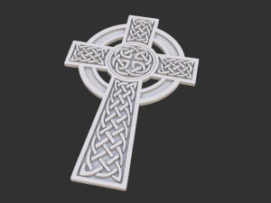 celtic cross 3D Model