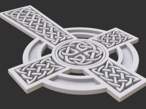 celtic cross 3D Model
