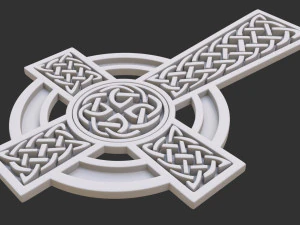 celtic cross 3D Model