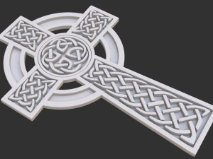 celtic cross 3D Model