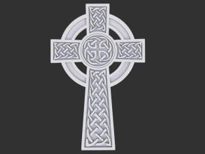 celtic cross 3D Model