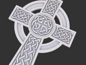 celtic cross 3D Model