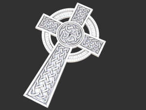 celtic cross 3D Model