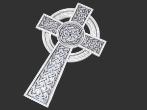 celtic cross 3D Model