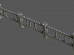 stylized fence 3D 模型