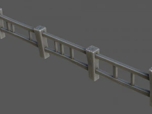 stylized fence 3D Model