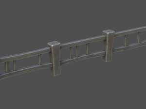 stylized fence Modèle 3D