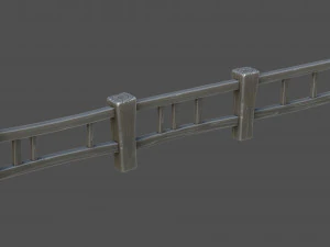 stylized fence 3D Model