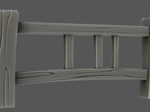 stylized fence 3D Model