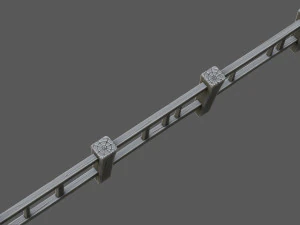 stylized fence 3D Model
