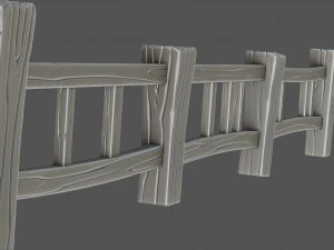 stylized fence 3D Model