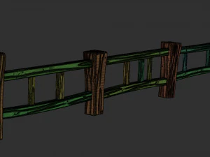 stylized fence 3D Model