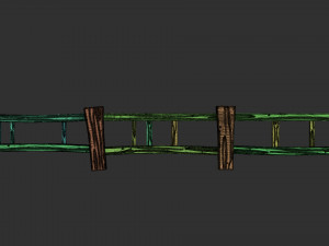 stylized fence Modèle 3D