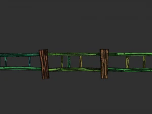 stylized fence 3D Model