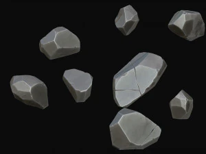 rocha estilizada Modelo 3D