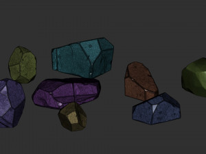 stylized rock Model 3D