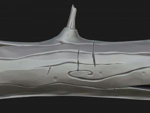 stylized log 3D Model