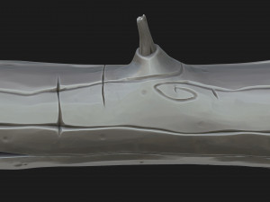 stylized log 3D Model