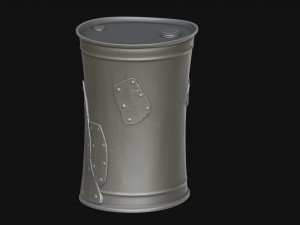stylized barrel Model 3D