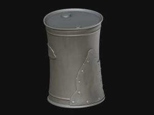 stylized barrel 3D Model