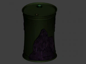 stylized barrel 3D Model